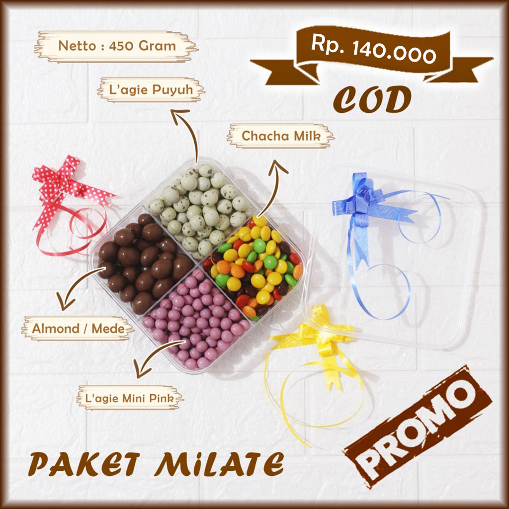 

Parcel Coklat Lebaran Coklat Toples Sekat Cokelat Mix Delfi Mede Murah