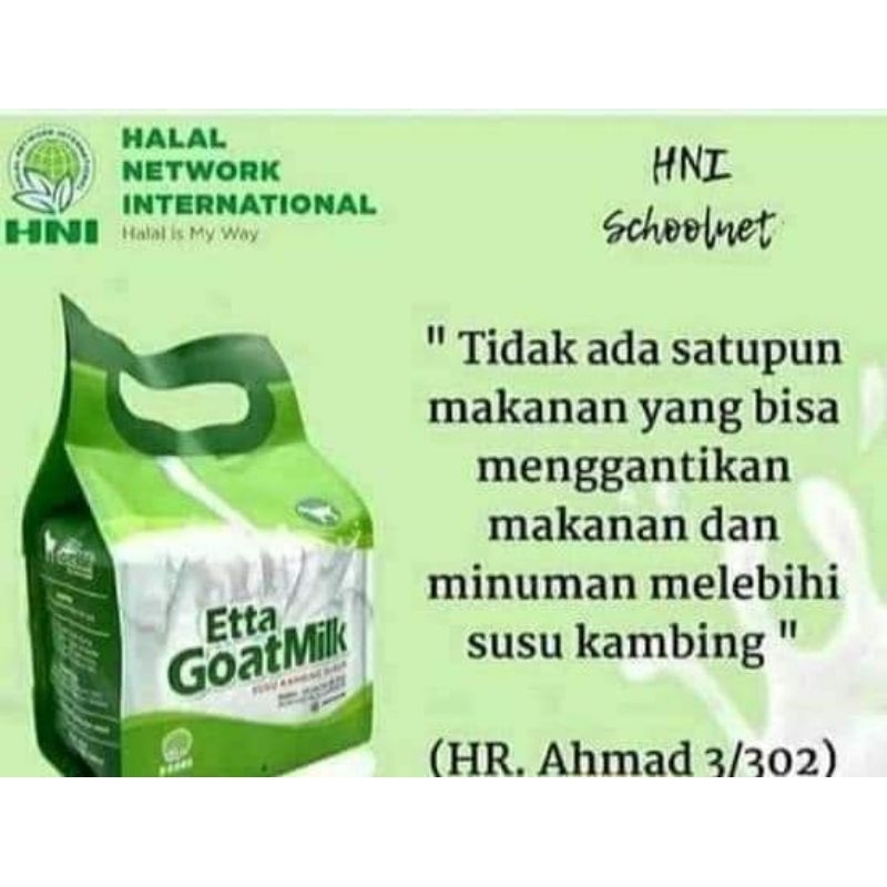 

TA / SUSU KAMBING ETTAWA / EGM - ETTA GOAT MILK / HNI