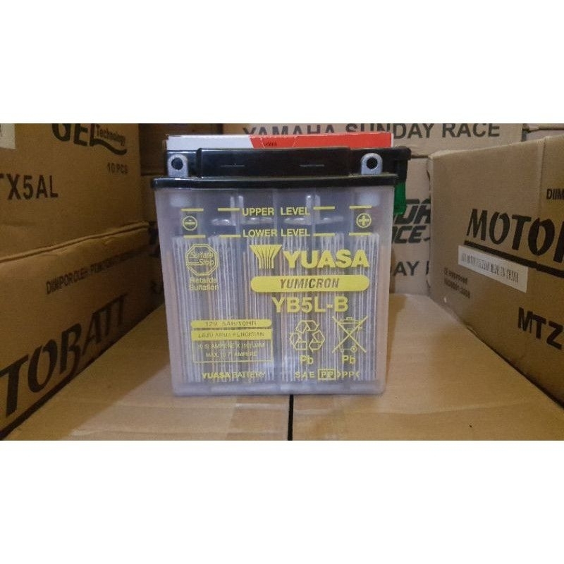 AKI MOTOR TYPE BASAH YUASA YB5L-B 12 v 5Ah