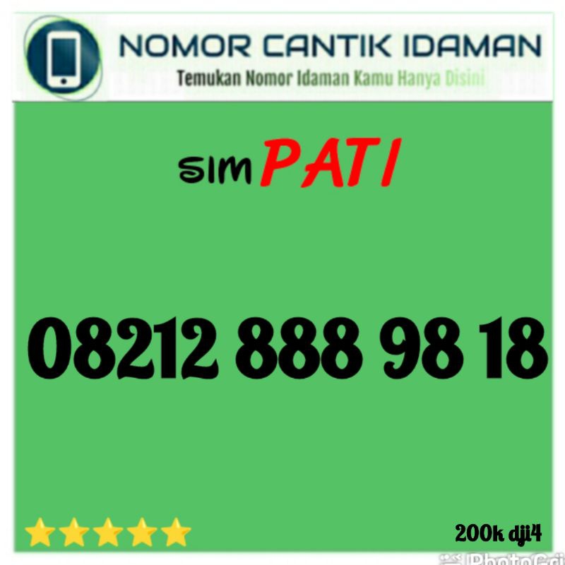 kartu perdana nomor cantik simpati murah 4g lte 1112 7641 bmi11