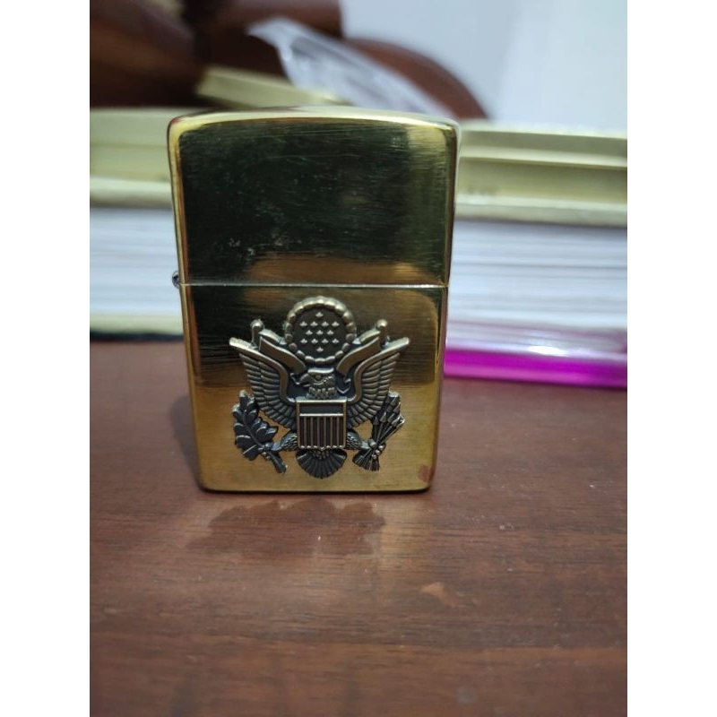 zippo silver plate bekas original