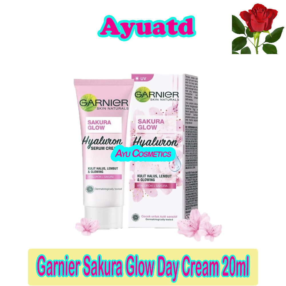 Garnier Sakura Glow Whitening Serum Cream UVA/UVB Filters 20ml