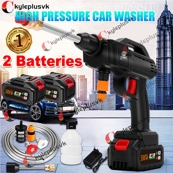 Mobil Jet Cleaner 388VF Alat Cuci Mobil Cuci Staem Mesin Cuci motor Ac Mobil Screen Sablon Berkualitas Pompa Mesin Cuci Tekanan Alat Portable Nirkabel