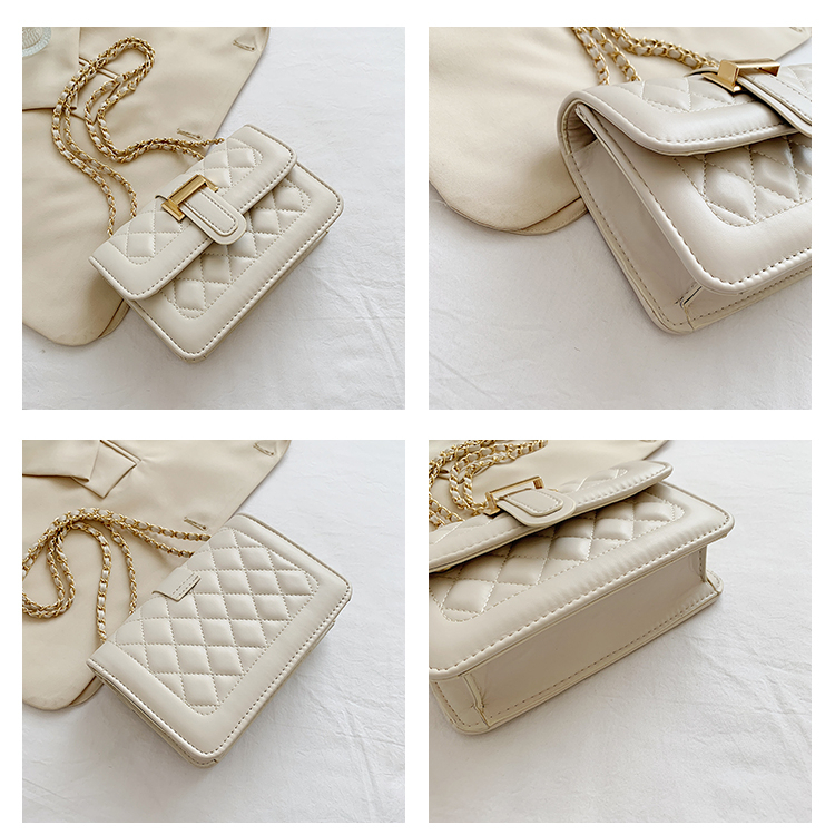 Tas Wanita Explosive Trendy Fashion Bags Serbaguna High Sense Small Shoulder Messenger Bag Net Merah Wanita Kecil Tas Rantai Messenger Bag Tekstur Kasual Tas Bahu Genggam