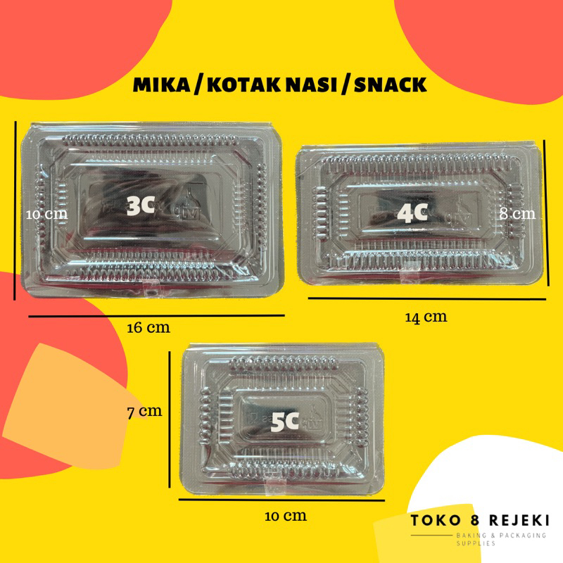 

Piscoklegit_ Mika/Kotak Nasi/Mika Snack [100 Pcs]