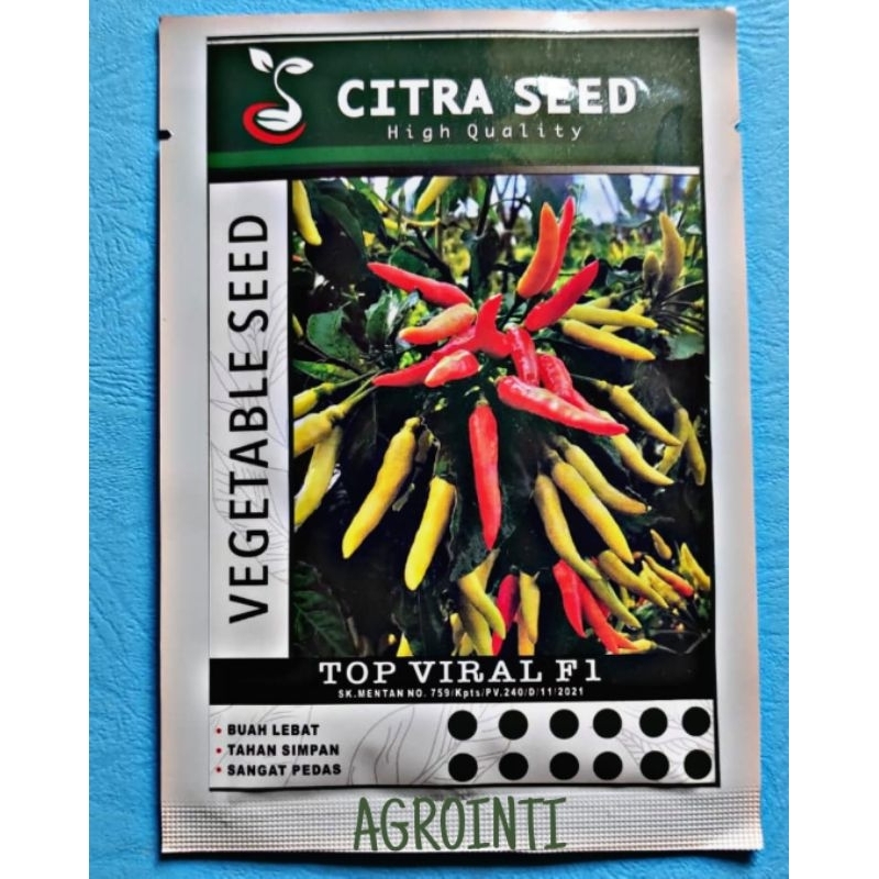 Benih cabe rawit TOP VIRAL F1 isi 10gr berdompol dari citra seed