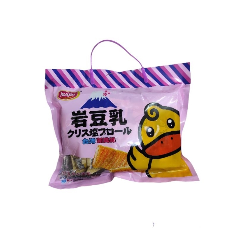 

Huijia Wafer Roll Rasa Kuning Telur Asin /Salted Egg Yolk Wafer Roll