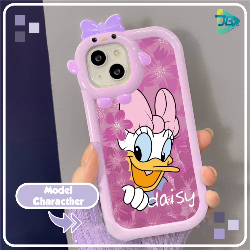 CUSTOM SOFTCASE PITACU FRAME KARAKTER CUSTOM DAISY FOR VIVO Y12 Y11 Y15 Y17 Y15S Y01 Y20 Y12S Y20I Y16 Y02S Y02 Y50 Y30 Y30I Y35 Y22 Y22S Y75 Y55 Y21S Y33S Y91 Y95 Y91C Y1S S15 S15E T1 V25 PRO V25E JB8512