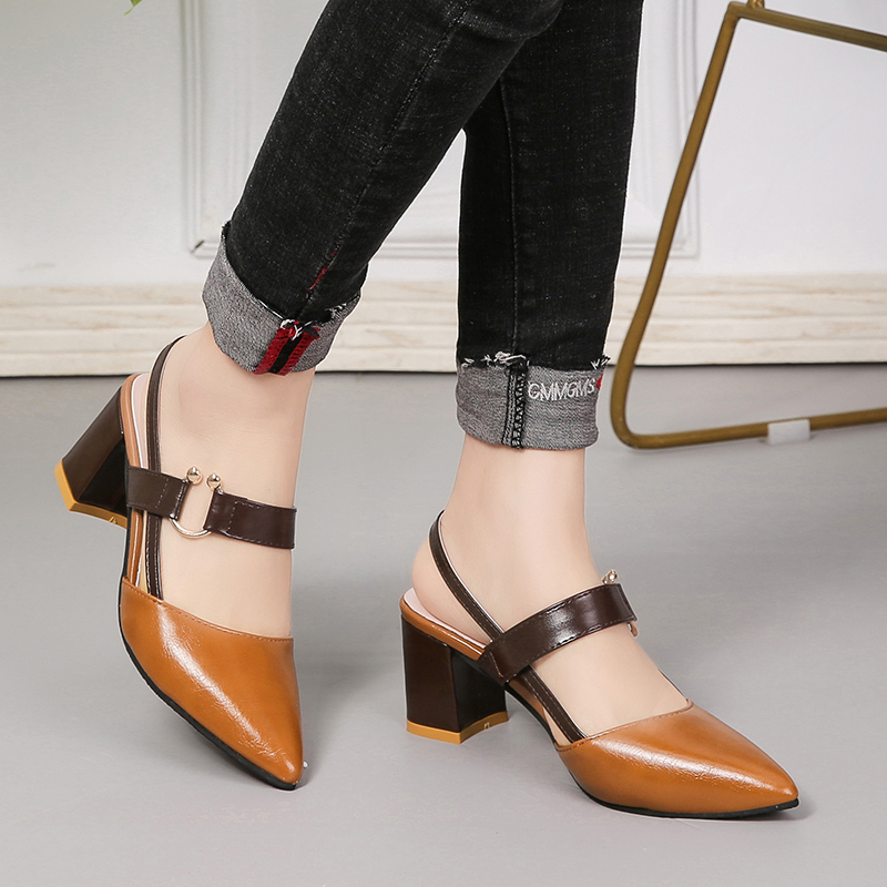 Korean Slingback Strap Office / Sepatu Kerja Wanita 5406 (36 - 40)