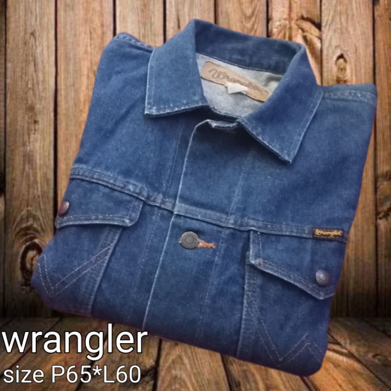 wrangler jaket denim