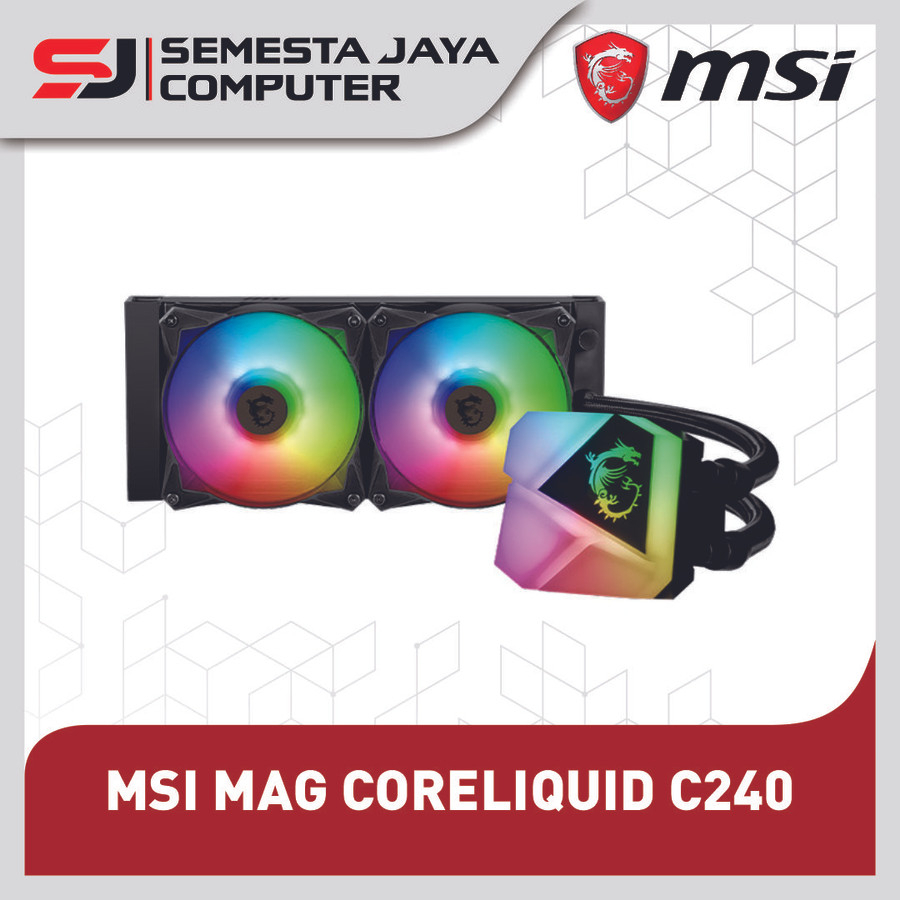 MSI MAG CORELIQUID C240 ARGB All In One Liquid Cooling 240mm