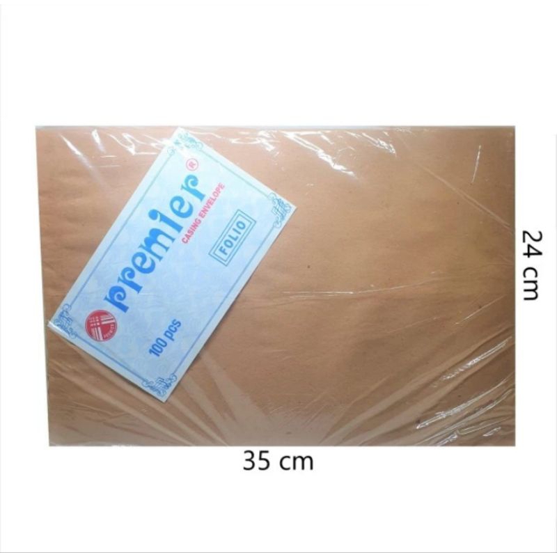

(HARGA/10 LEMBAR) AMPLOP COKLAT CASING D(FOLIO)