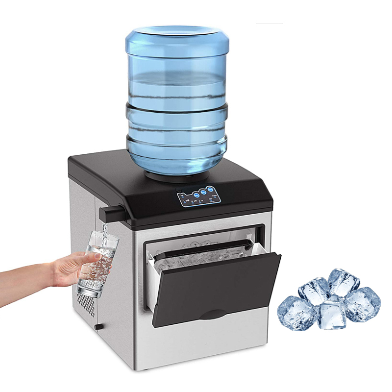 ⚡Galon+Garansi⚡Hicon Ice Maker Mesin es batu kristal pembuat es 30KG/Day terbaik untuk Cafe MMY