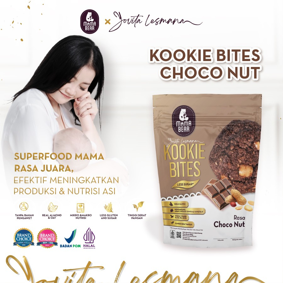 MAMABEAR KOOKIE BITES Chunky Oat + Choco Nut + Cheese