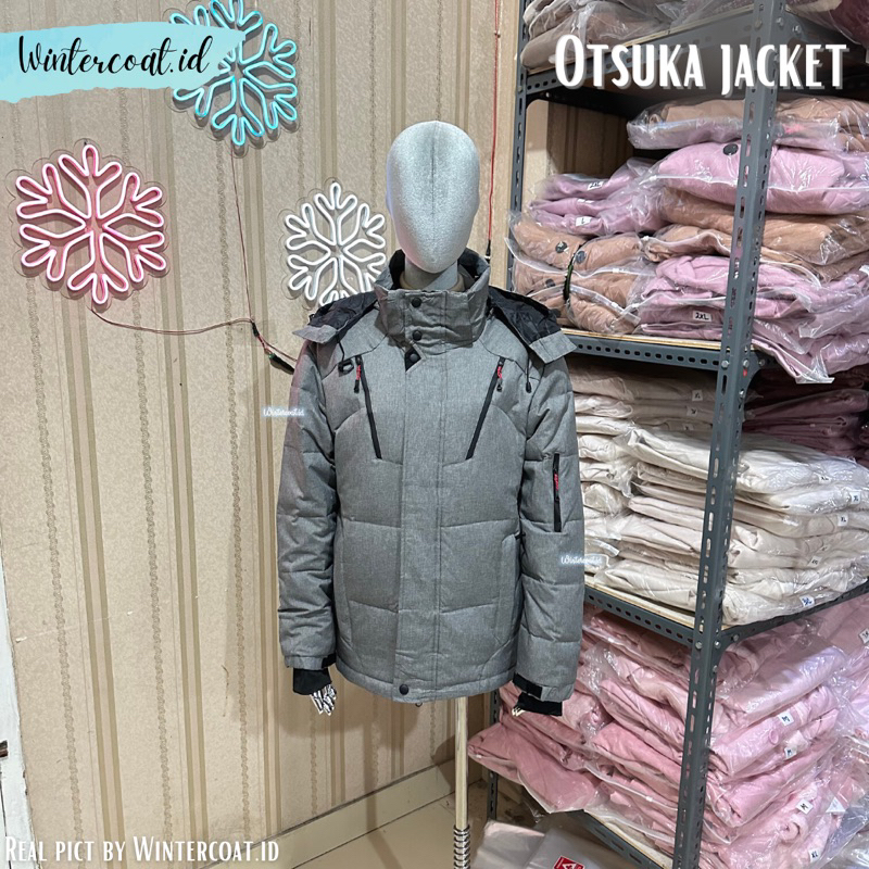 Men winter coat otsuka jacket pria import hangat jaket musim dingin salju snow unisex waterproof