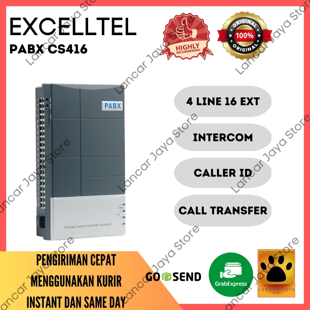 PABX Excelltel CS-416 (4Line 16EXT)Switching Telepon Meja Kantor/Rumah