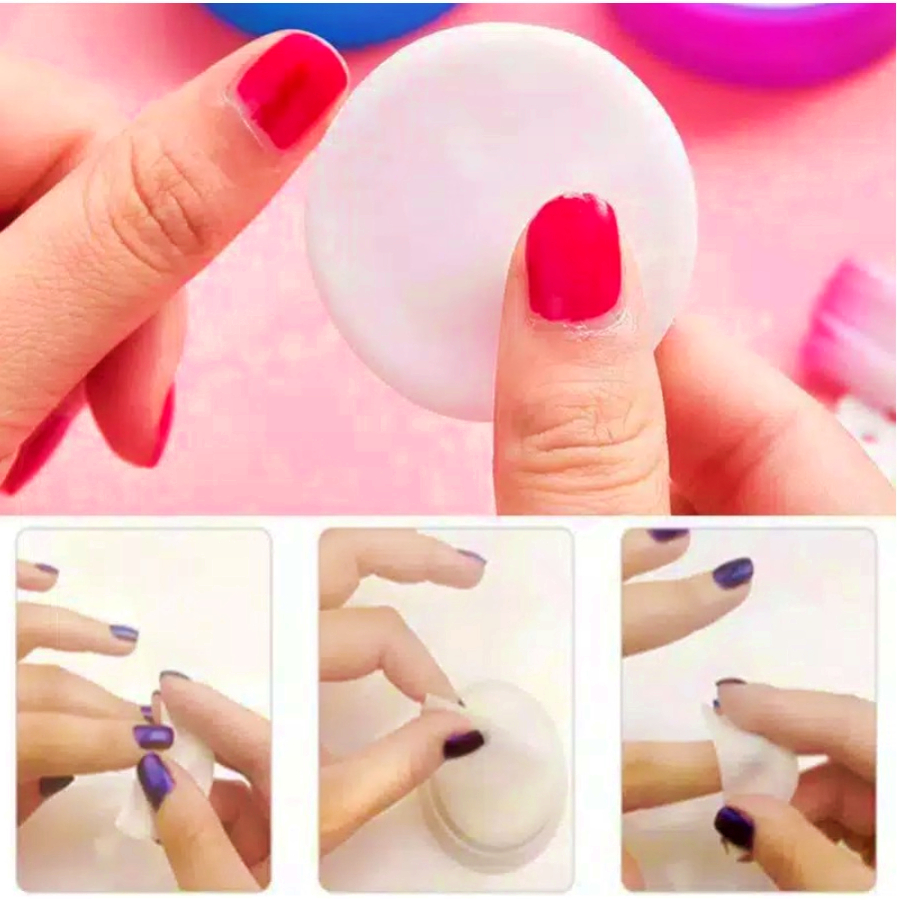 Pembersih Cat Kuku Nail Remover Bolanya Kapas Basah Tisu KU058