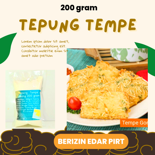 

Food Culinary Tepung Tempe Goreng 200gr