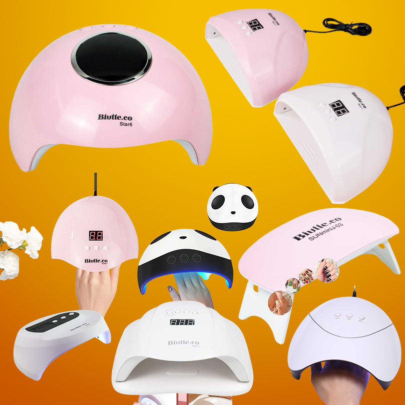 Alat Pengering Kutek Gel Nail Art LED Mini Smart Portable Panda Design | Pedicure Perawatan Kuku lucu Sun KUTEKS