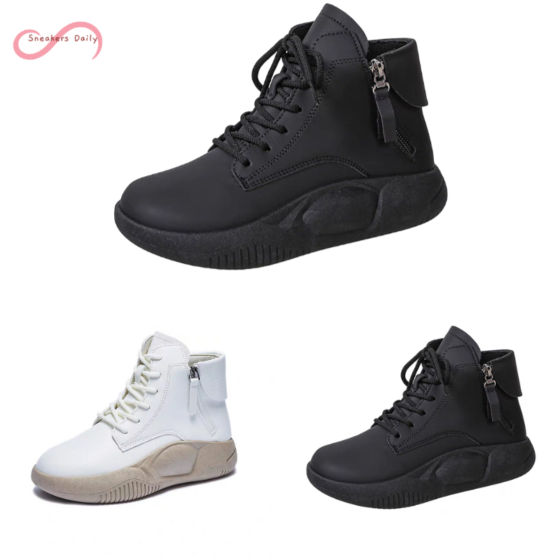 COD Sneakersdaily 451 Sepatu Boots Tali Wanita Premium Boot Hak Tinggi