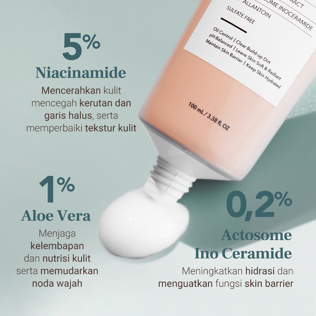 (Free Emas 24K) LUME Nourishing Facial Cleanser Skincare Sabun Cuci Muka