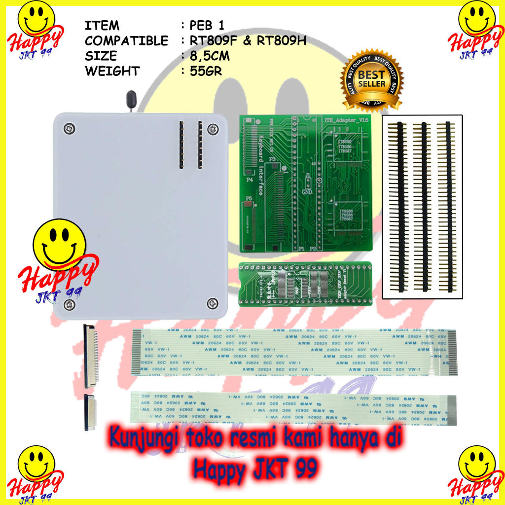 [ HAPPY JKT 99 ] ADAPTER JEPITAN SOCKET SOKET PEB1 PEB 1 RT809F RT809 RT 809 F 809F