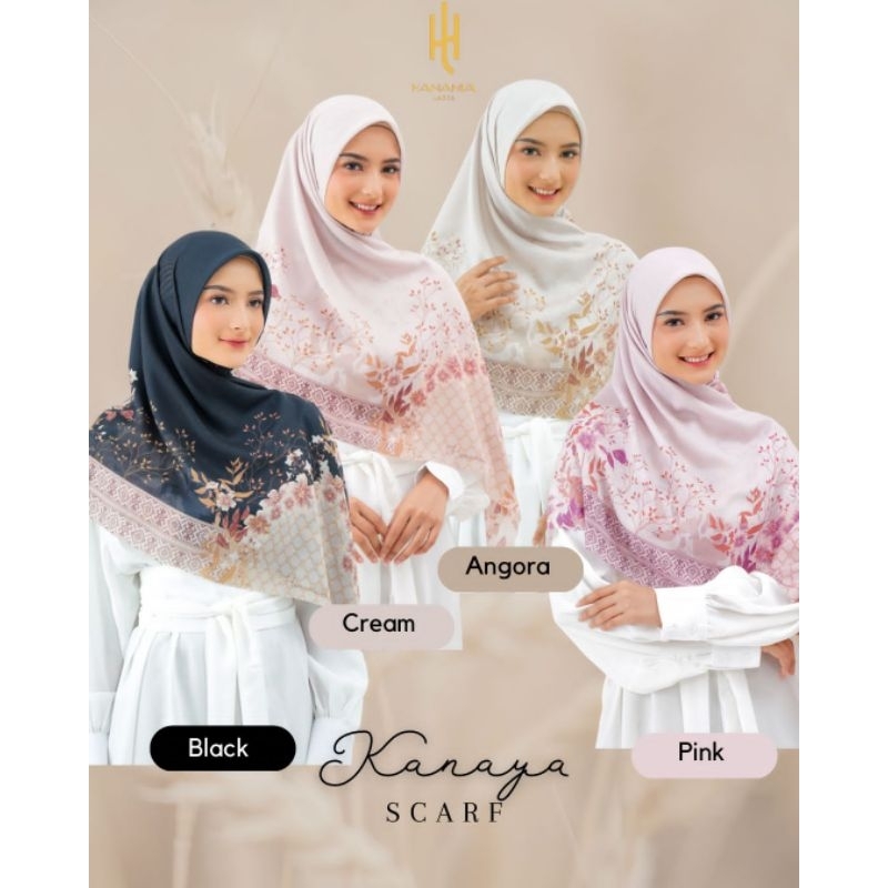 HANANIA LABEL - KANAYA SCRAF | VOAL MOTIF PRINTING ULTRAFINE 120cm & SYARI 135CM JILBAB KRUDUNG KHIM