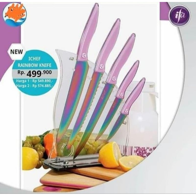 Pisau Set iChef Rainbow Knife ifa