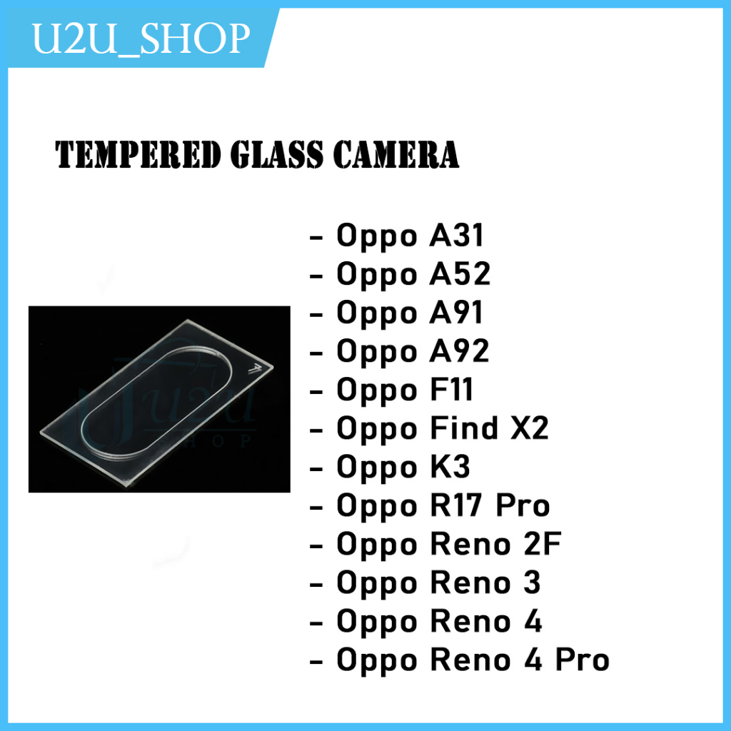 Tempered Glass Kamera Nano Flexible Oppo A31 A52 A91 A92 Oppo F11 Oppo Find X2 Oppo K3 Oppo R17 Pro Oppo Reno 2F Reno 3 Reno 4 Reno 4 Pro