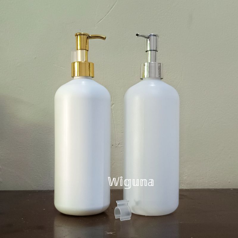 Botol Pump 500ml HDPE / Botol HDPE 500ml Tutup Pump Clip Oil