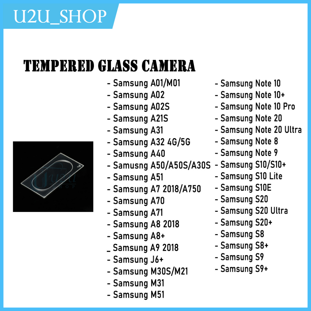 Tempered Glass Kamera Nano Flexible Samsung A01 A02 A02S A03S A8 A8 Plus A9 A10 A10S A11 A20 A20S A2
