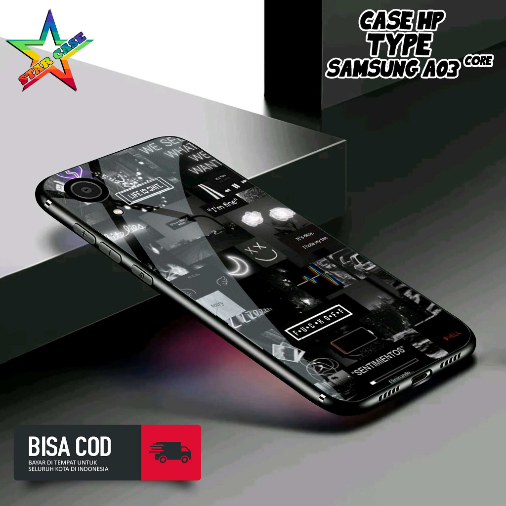 Case Samsung A03 Core Motif [AEST1] Casing Samsung A03 Core TERBARU Hardcase Glossy Kilau 2D Case Hp