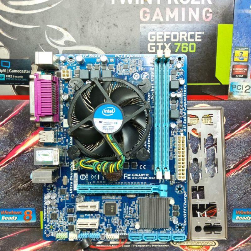 PAKET Motherboard Gigabyte GA-H61M-DS2 Processor i5-2500 SandyBridge