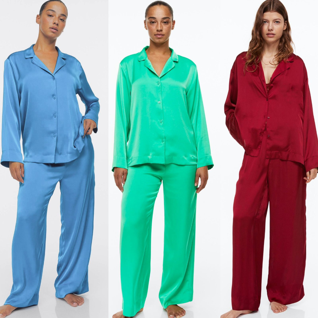 Hm silk pajamas set