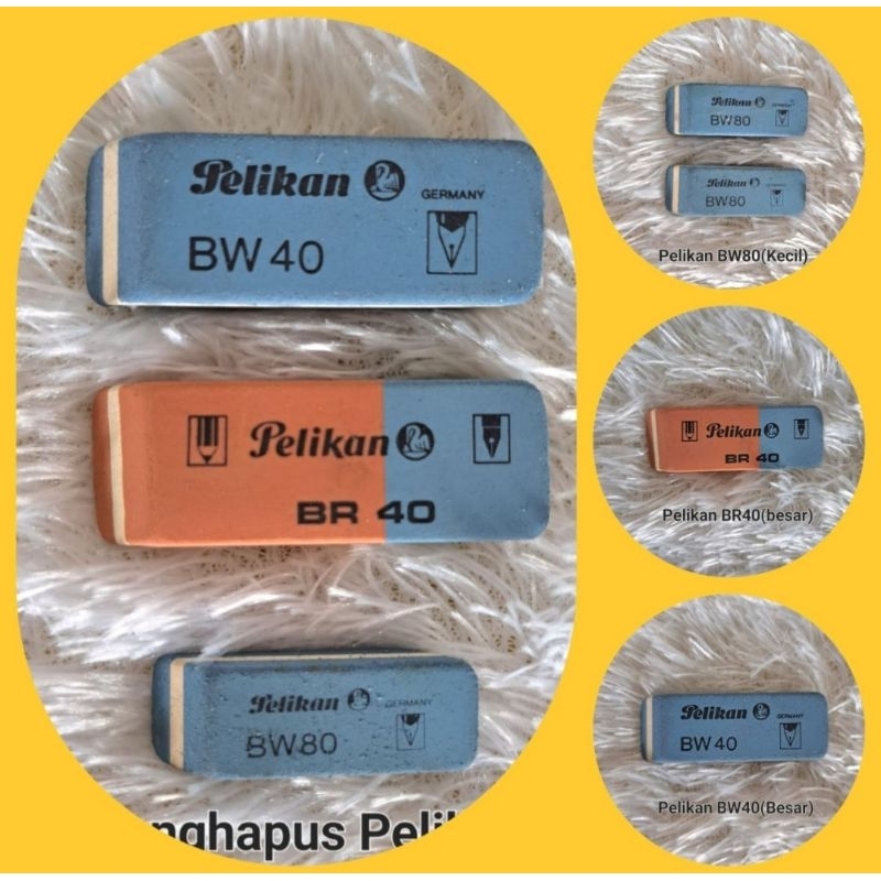 

Penghapus Pelikan BW40/BR40 Besar/BW80 Kecil/BR80 Kecil