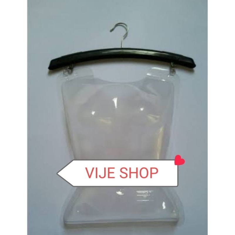 Isi 6 pcs body gantung mika bening wanita dewasa