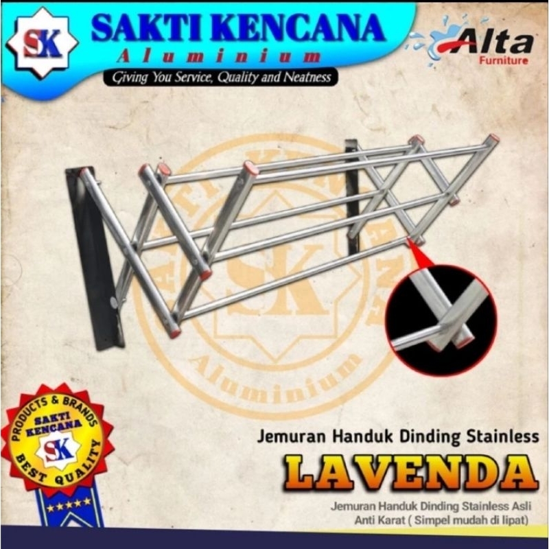 JEMURAN STAINLESS DINDING JEMURAN HANDUK DINDING