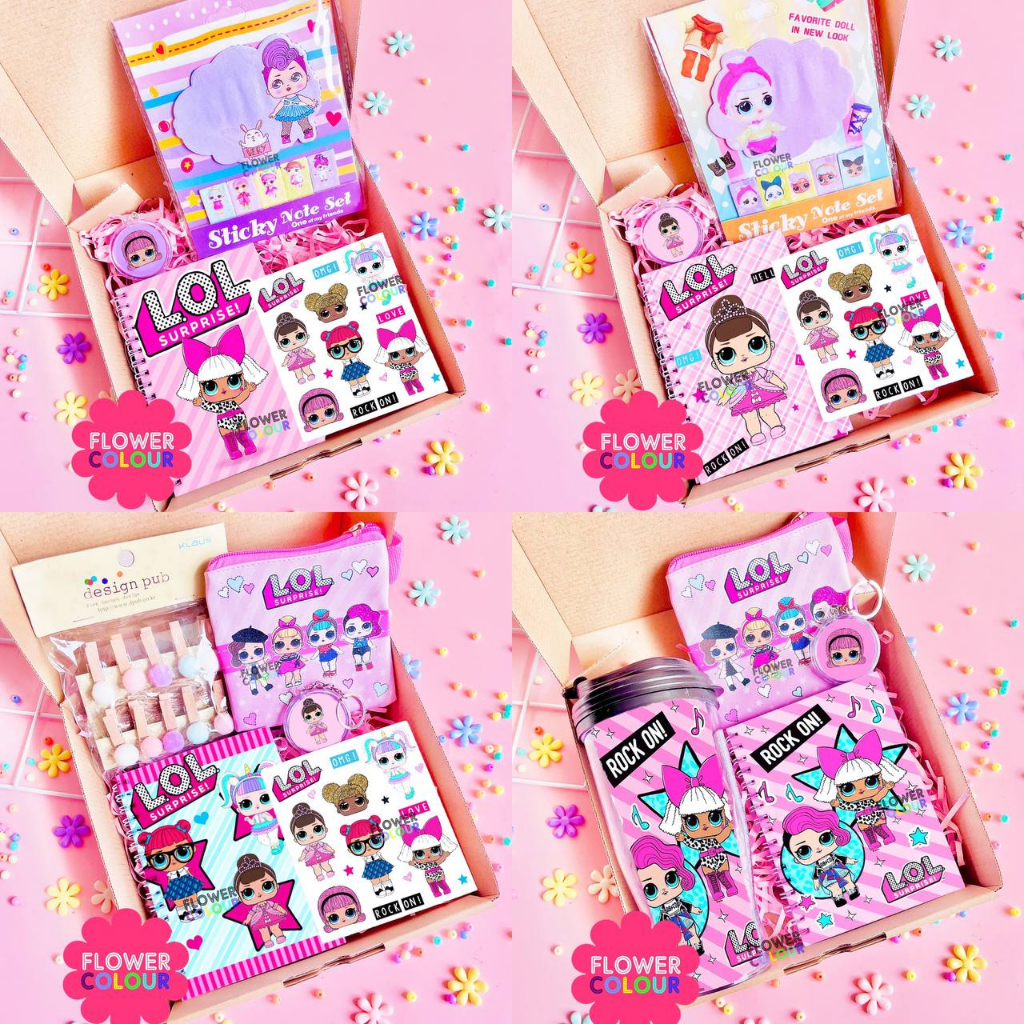 

GIFT BOX | HAMPERS ULANG TAHUN LOL | KADO ULANG TAHUN ANAK | PAKET ALAT TULIS LOL