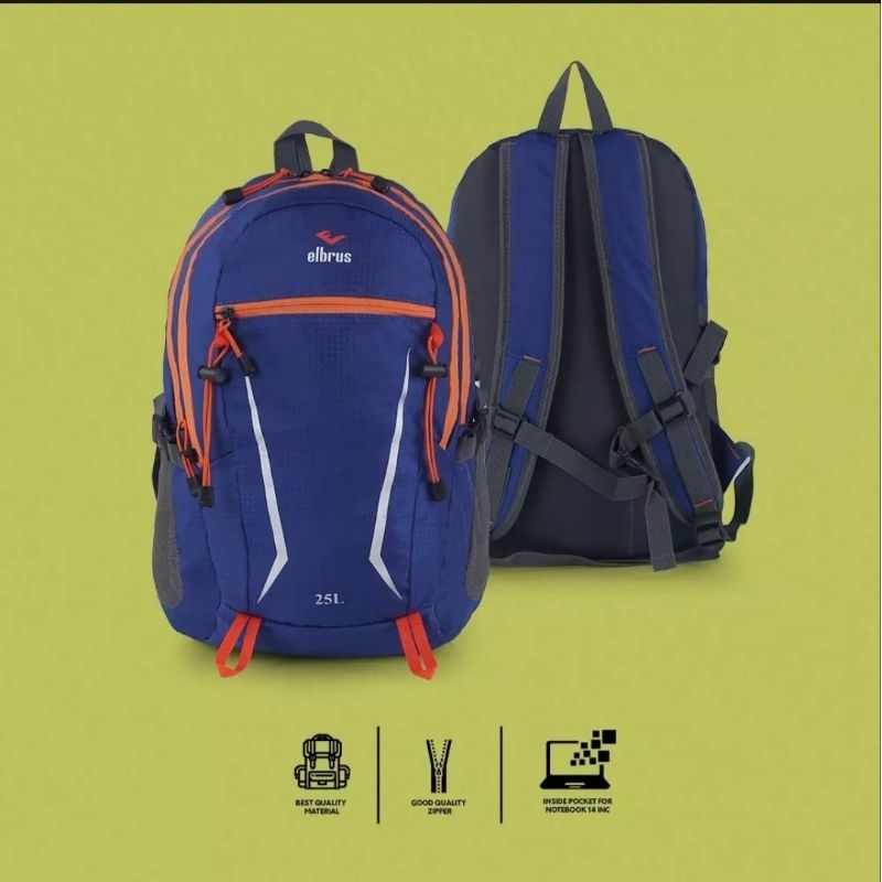 Tas Ransel Pria Sekolah Kuliah Kerja Outdoor 25L