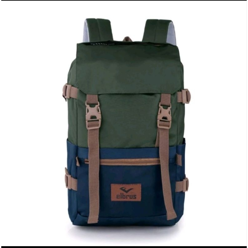 Tas Ransel Punggung Backpack 30L Elbrus Distro # Tas Sekolah Kuliah Kerja Mudik # Tas Ransel