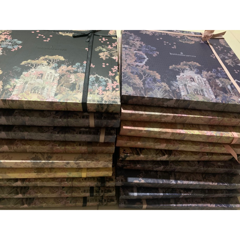 SALE Al Qasr series Buttonscarves flag black mosaic zellige saffron lotus amber black hitam jilbab s