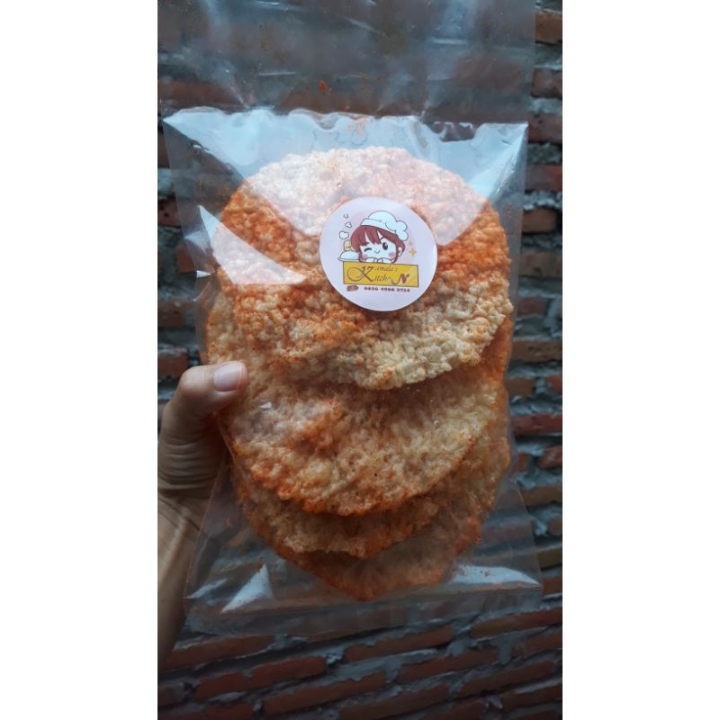 

kerupuk puli rasa balado super hot