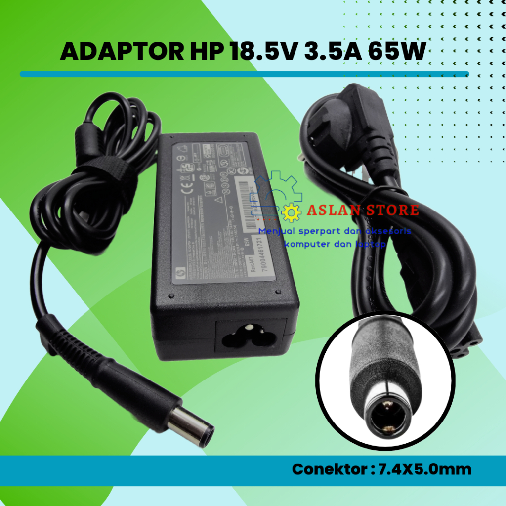 AC POWER 65W 18.5V 3.5A ADAPTOR CHARGER HP COMPAQ CQ32 CQ40 CQ41 CQ42 CQ43 CQ430 CQ45 HP PROBOOK 4525S 4530S 4535S 4720S 4730S 4520S