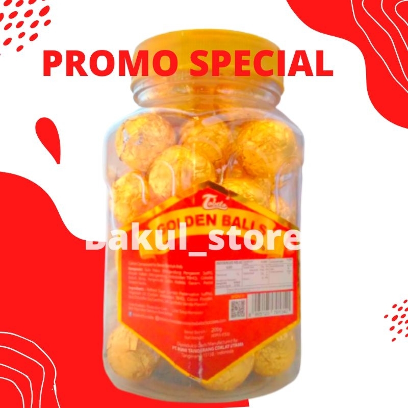 TOBELO GOLDEN BALLS COKLAT BOLA 200 GRAM TOPLES TERMURAH