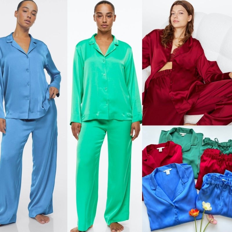 Hm silk pajamas set