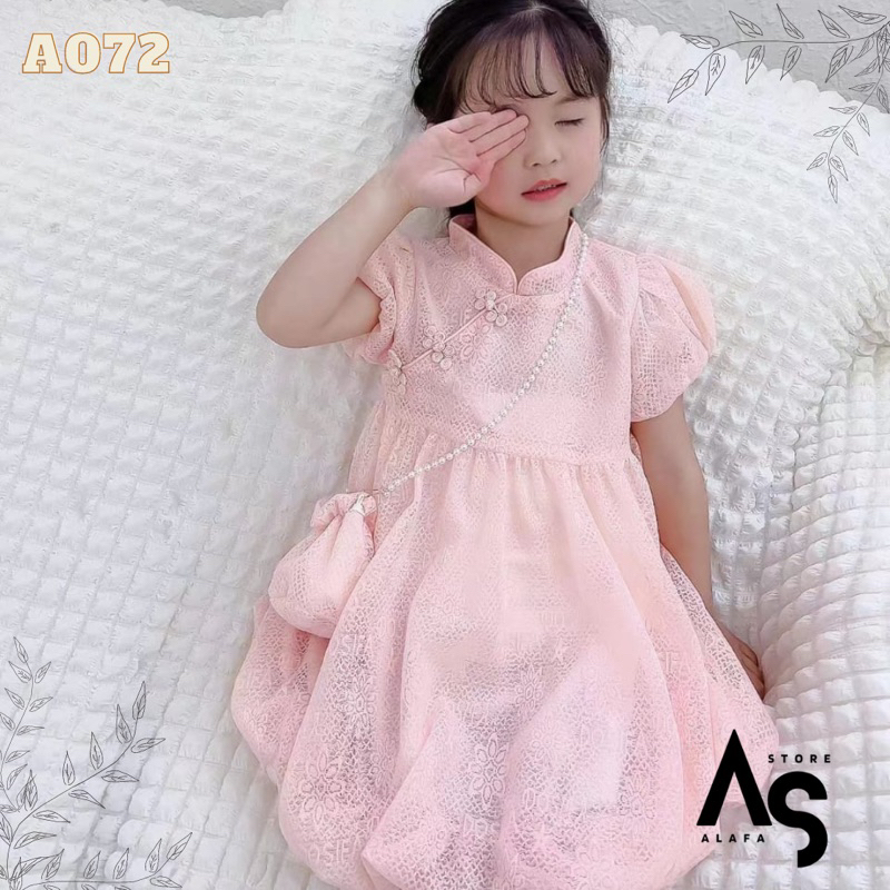 Dress anak Import super premium A072 - Dress pesta 3-5 Tahun