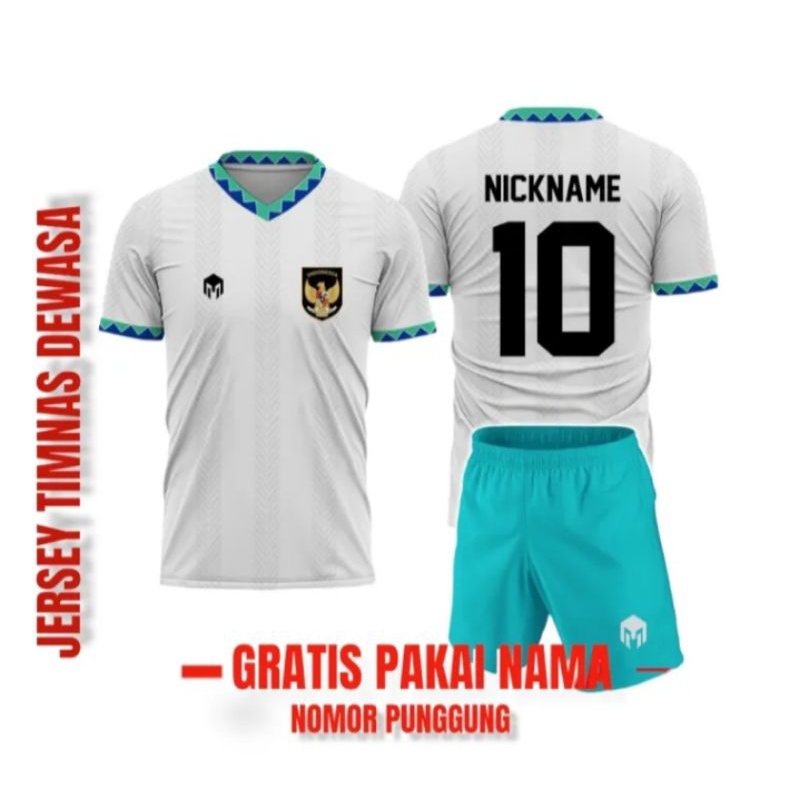 Gratis sablon nama dan nomor punggung baju bola dewasa stelan dewasa