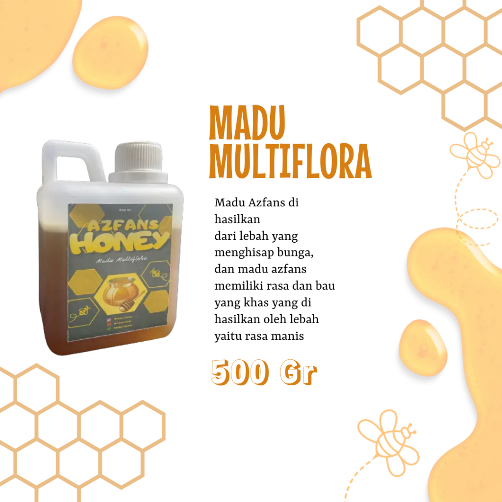 

MADU MULTIFLORA MURNI ASLI AZFANS BEST SELLER TERMURAH 500 Gr