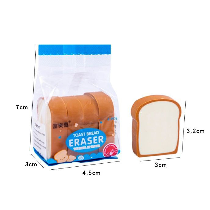 

Penghapus lucu roti tawar eraser toast bread