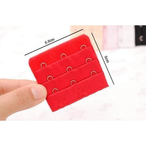 PENGAIT BRA EXTENSION 3 BARIS Sambungan Tali BH Kait Lebar Perpanjang Extender Save Penyambung